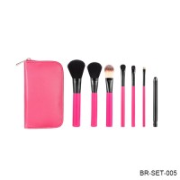 7PCS 3CE Travel Makeup Brush Set with Zipper Bag