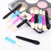 Double-Sided Disposable Eyeshadow Applicator and Sponge Brush