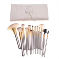 18 PCS Professional Makeup Brush Set with Leather Bag