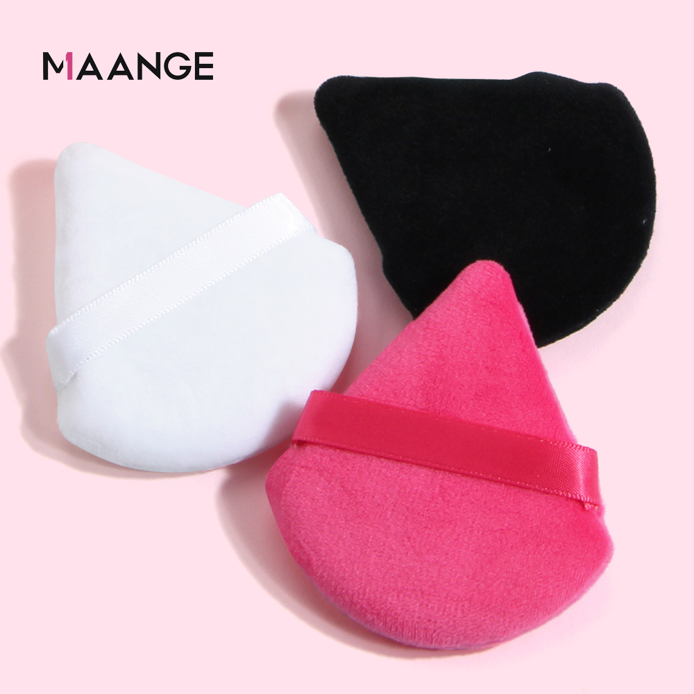 6pcs Velvet Cosmetic Puff Triangle Powder Puff