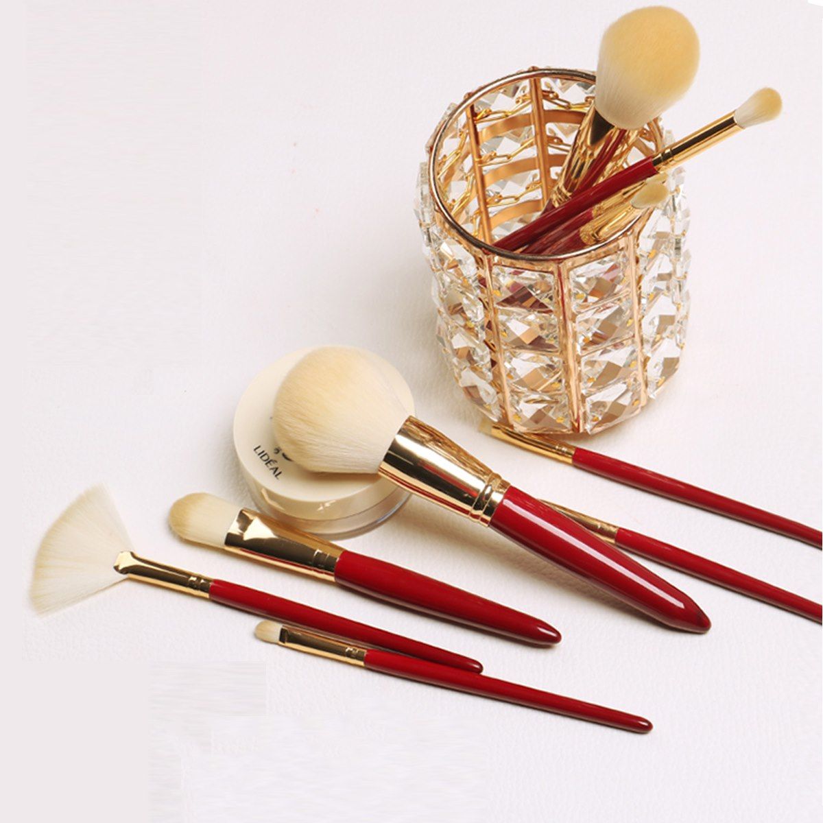 Professional 12 Pcs Makeup Brushes With Wood Handles