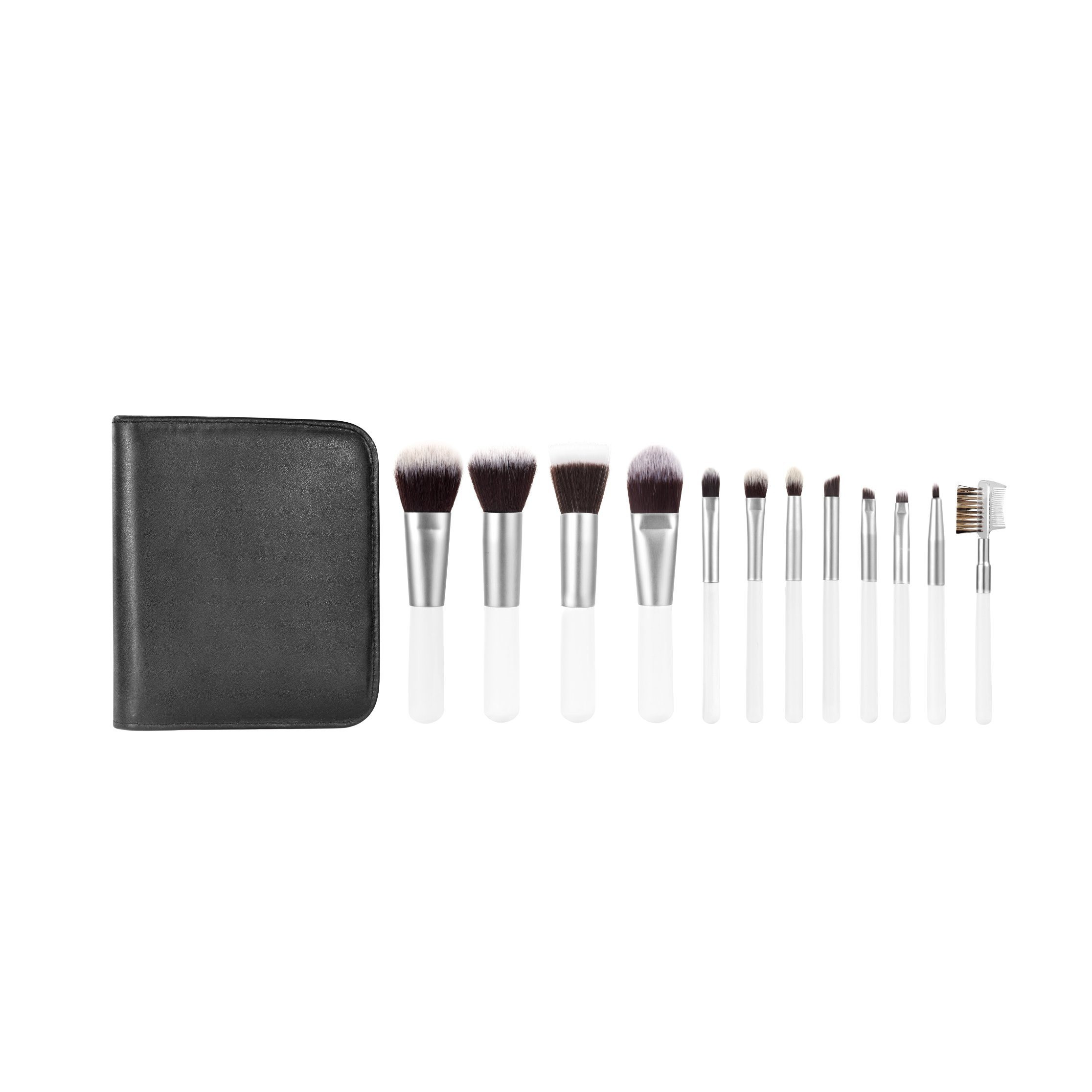 7PCS 3CE Travel Makeup Brush Set with Zipper Bag