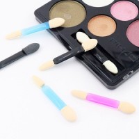 Double-Sided Disposable Eyeshadow Applicator and Sponge Brush