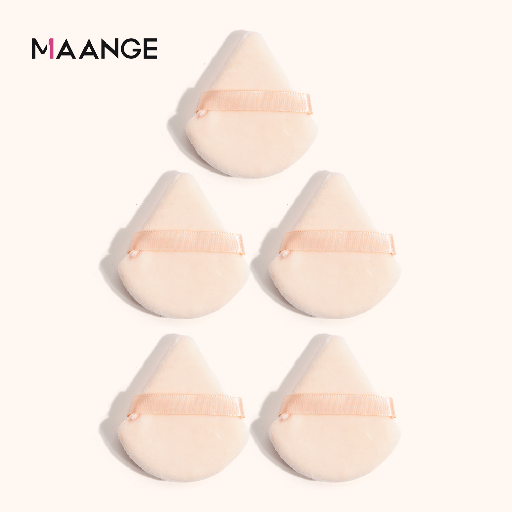 6pcs Velvet Cosmetic Puff Triangle Powder Puff