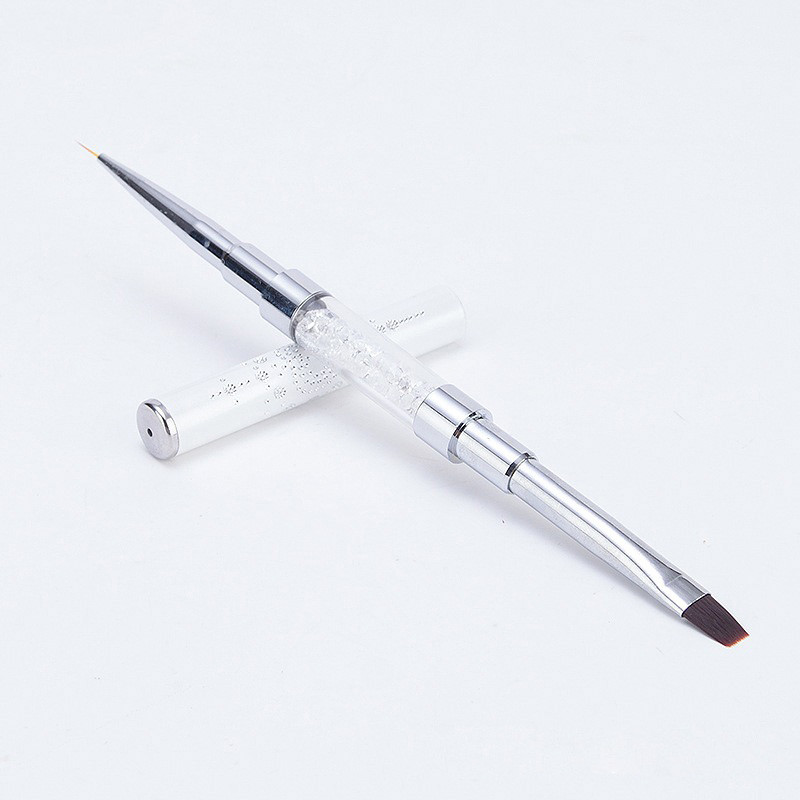 Two End Nail Dual-Use Brush Tip