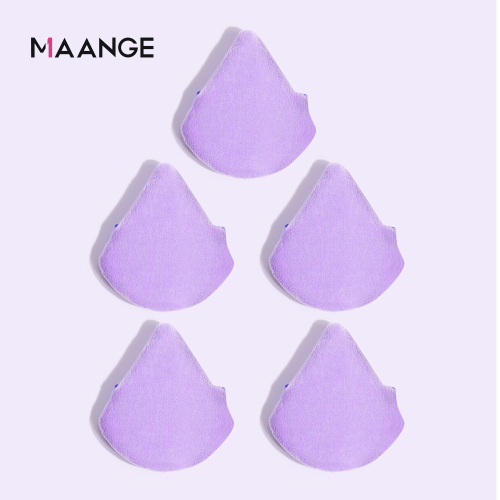 6pcs Velvet Cosmetic Puff Triangle Powder Puff