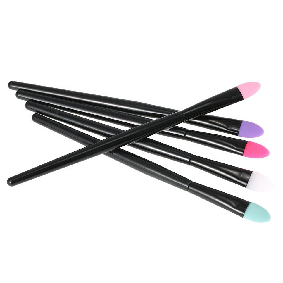 5 Pcs Soft Silicone Head Eyeshadow Brush Set