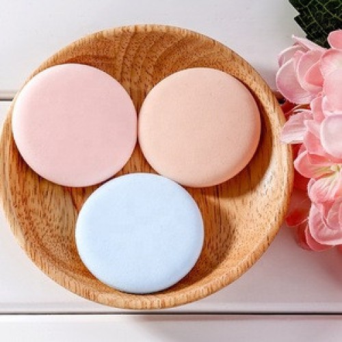 Round soft  latex free beauty makeup sponge cosmetic puff air cushion puff