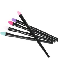 5 Pcs Soft Silicone Head Eyeshadow Brush Set