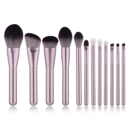 MSQ 12-Piece Professional Makeup Brush Set with Black Case