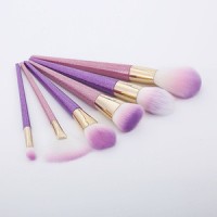 Mixed Brush Set 6 Pcs - Frosted Pink Multifunctional Makeup Brushes