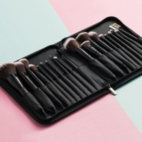 Versatile 20-Piece Makeup Brush Set with Pouch